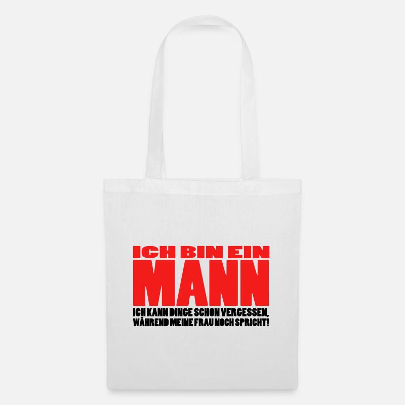 mann spruch witzig männer ehemann ehe - Stoffbeutel - Weiß