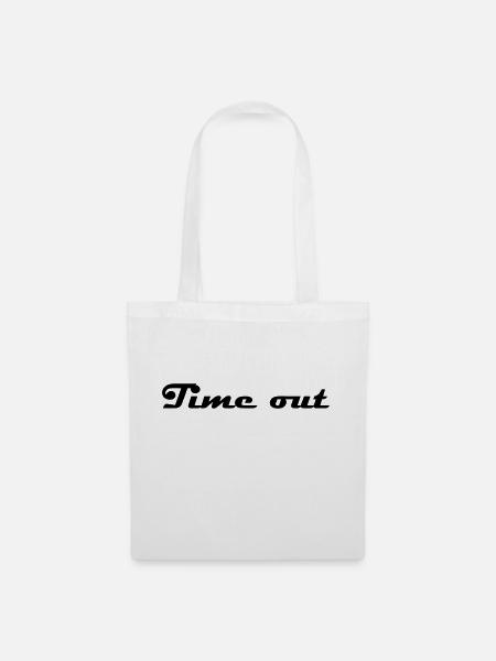 Time out - Stoffbeutel - Weiß
