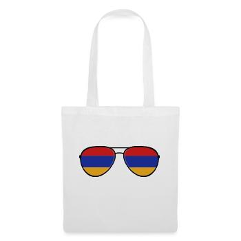 Armenia Armenien Sonnenbrille Armenian Flagge Flag - Stoffbeutel - Weiß - Vorne