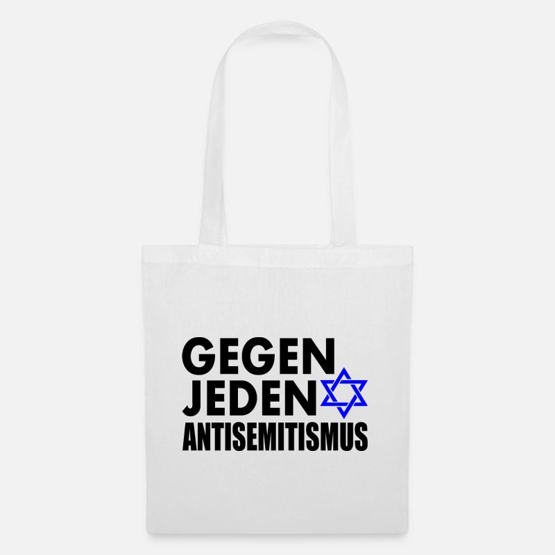 Gegen jeden antisemitismus - Stoffbeutel - Weiß