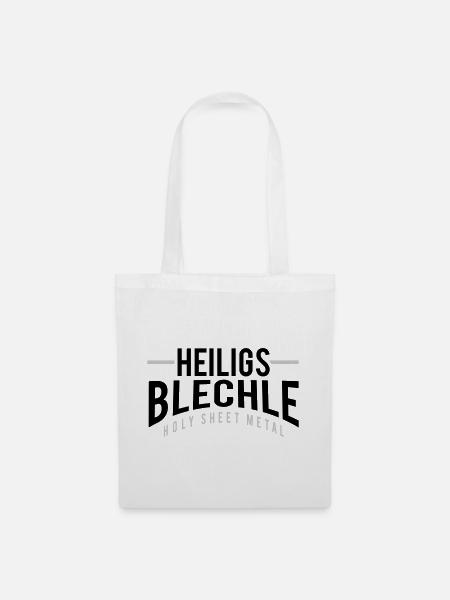 Heiligs Blechle - Stoffbeutel - Weiß