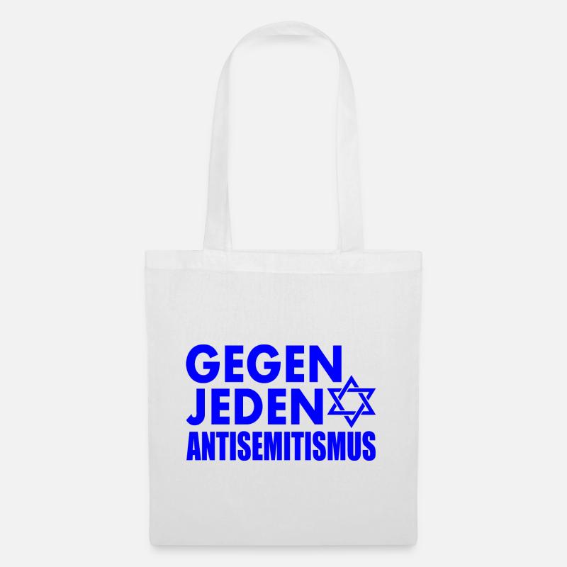 Gegen jeden antisemitismus - Stoffbeutel - Weiß