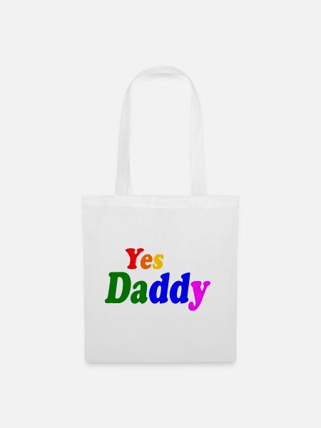 Yes daddy - Stoffbeutel - Weiß