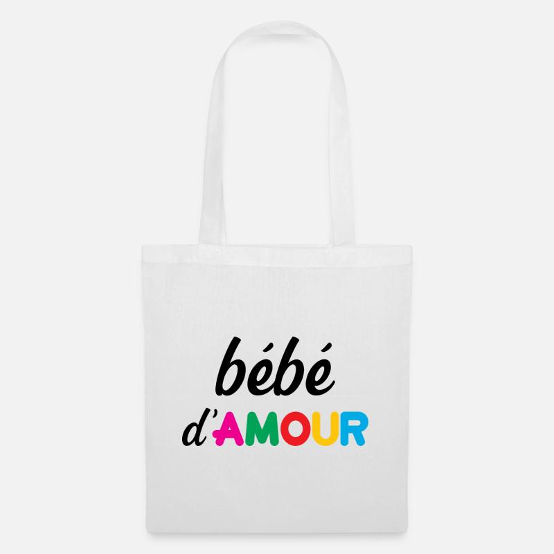 bébé d'Amour - Sac en tissu - blanc