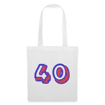 40. 40 YEARS. 40th ANNIVERSARY. 40 YEARS ANNIVERSARY. - Tote Bag - white - Front