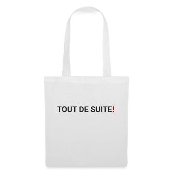 tout de suite - Stoffbeutel - Weiß - Vorne