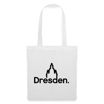 Dresden Frauenkirche Typography Logo Lines icon - Tote Bag - white - Front
