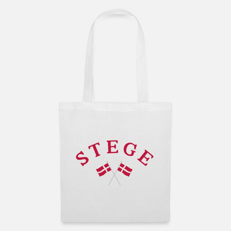 Stege Flags Denmark - Tote Bag - white