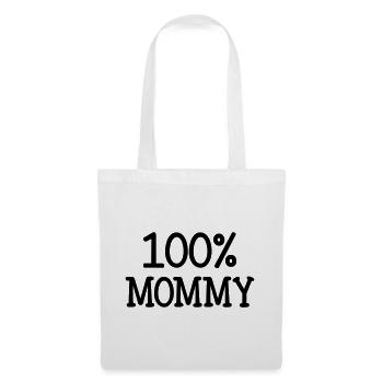 100% Mama - Muttertag - Stoffbeutel - Weiß - Vorne
