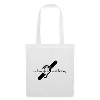 Ich kann dich nicht hören. Limited hearing. - Tote Bag - white - Front