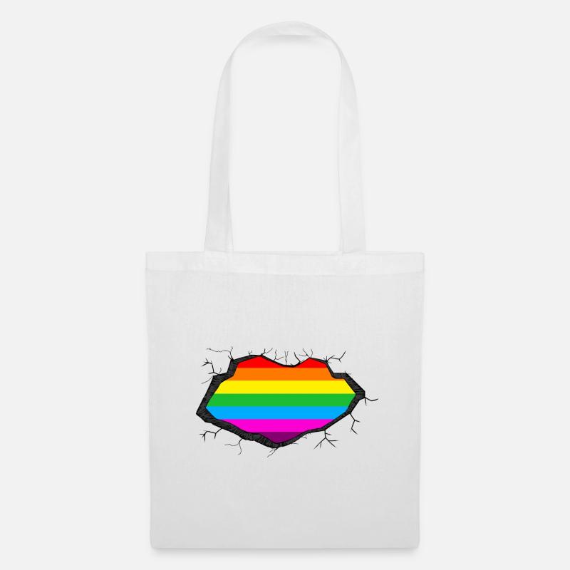 Regenbogen in Mir - Stoffbeutel - Weiß