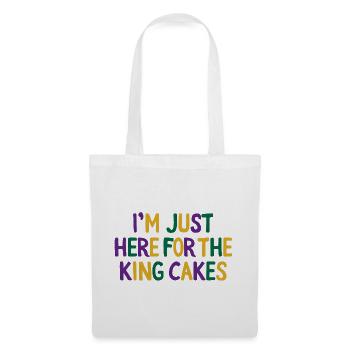 I'm Just Here for the King Cakes Mardi Gras Fun - Tote Bag - white - Front