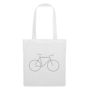 Fahrrad Rad - Stoffbeutel - Weiß - Vorne