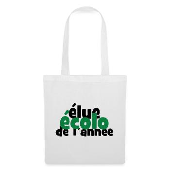 Distinction Elue Ecolo Année Typo - Sac en tissu - blanc - Devant