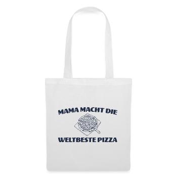 Mama macht die weltbeste Pizza - Pizzabäckerin - Stoffbeutel - Weiß - Vorne