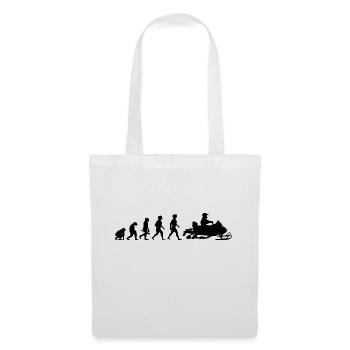 Evolution snowmobile winter snowmobile - Tote Bag - white - Front