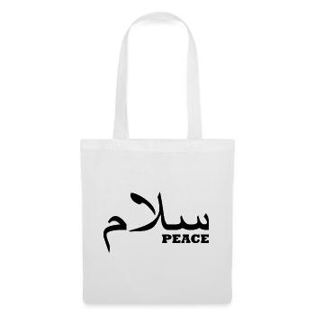 Salam / Frieden / Hallo - Stoffbeutel - Weiß - Vorne
