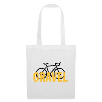 Gravel bike - Tote Bag - white - Front