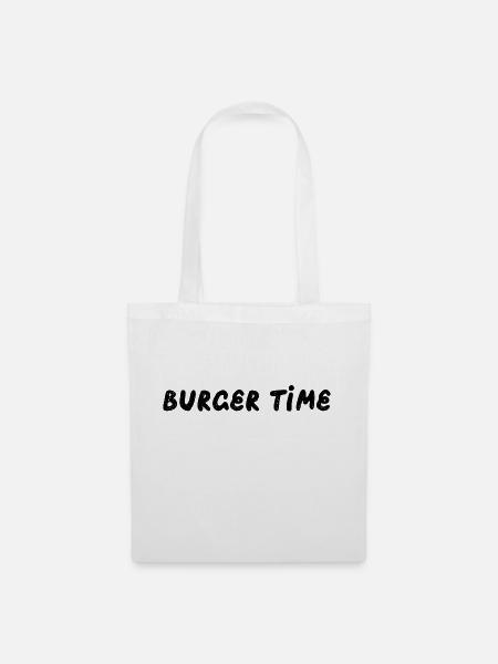 Burger Time - Stoffbeutel - Weiß