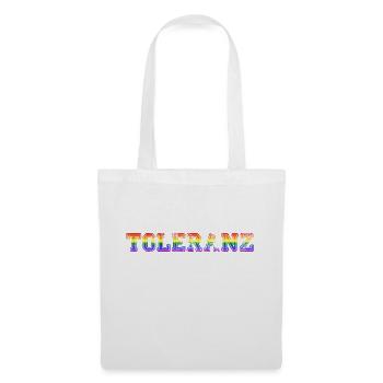 Toleranz Gay Pride LGBTQ CSD Geschenkidee - Stoffbeutel - Weiß - Vorne