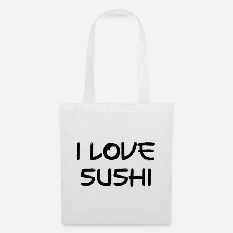 I Love Sushi - Stoffbeutel - Weiß