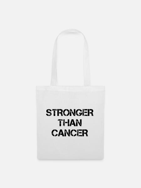 Stronger Than Cancer - Stoffbeutel - Weiß