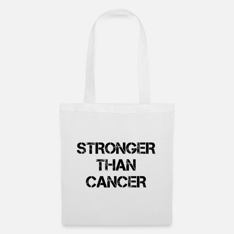 Stronger Than Cancer - Stoffbeutel - Weiß