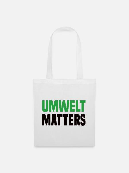 Umwelt Matters Klimawandel - Stoffbeutel - Weiß