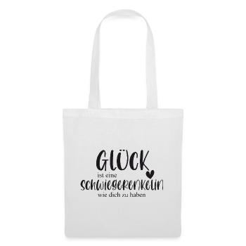 Schwiegerenkelin Enkelin Geschenk Familie - Stoffbeutel - Weiß - Vorne