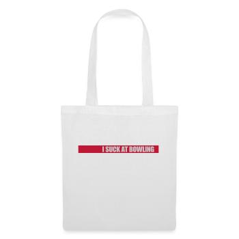 Je suis nul au bowling - Sac en tissu - blanc - Devant
