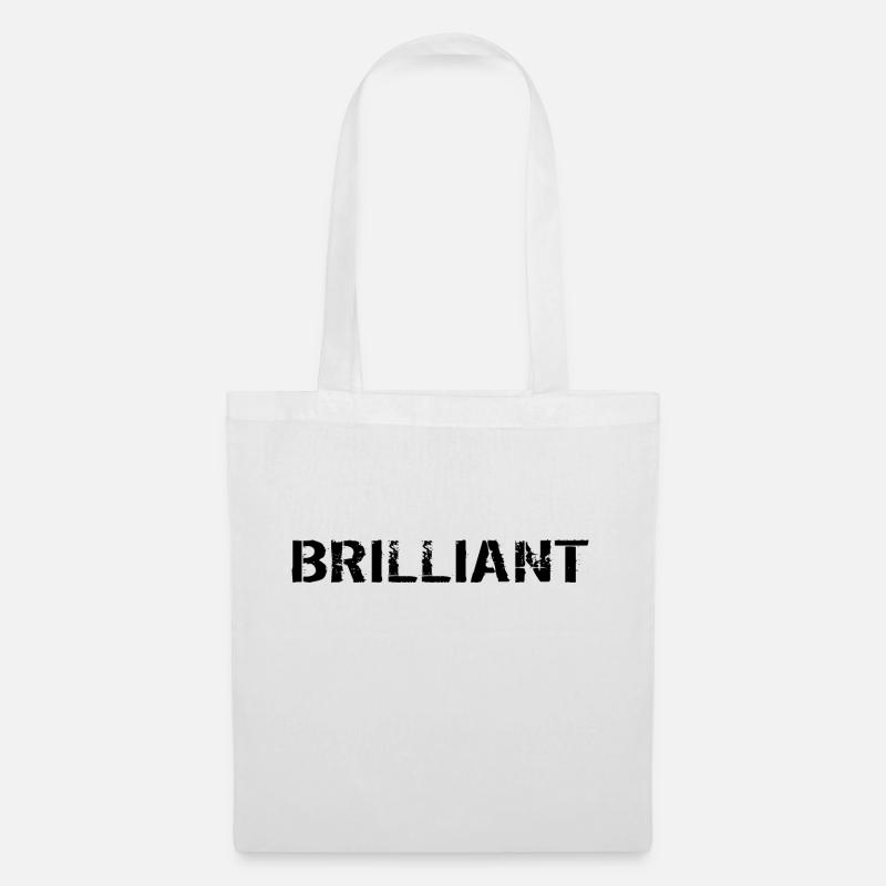 Brilliant black - Stoffbeutel - Weiß