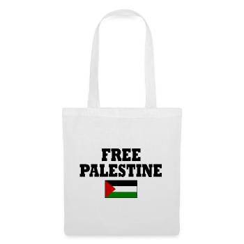 Free palestine - Stoffbeutel - Weiß - Vorne