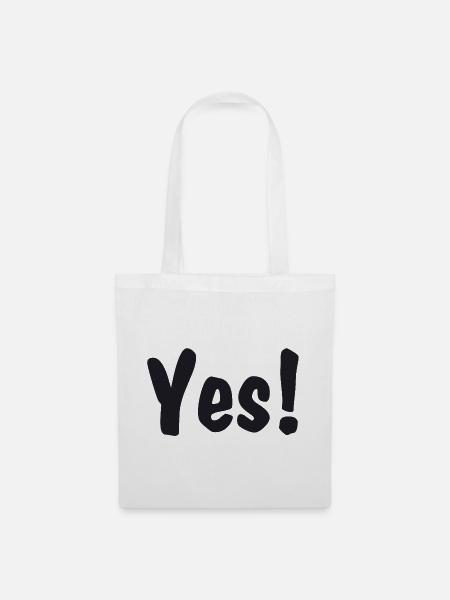 Yes! - Stoffbeutel - Weiß