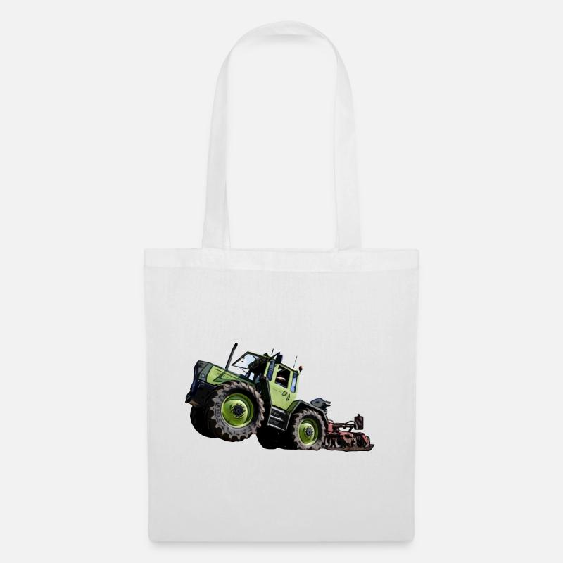 Grüner Traktor MB trac 1300 Hochstarter - Stoffbeutel - Weiß