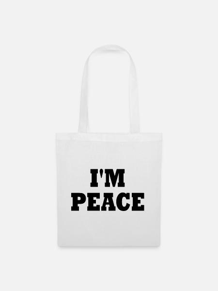 I'm peace - Stoffbeutel - Weiß