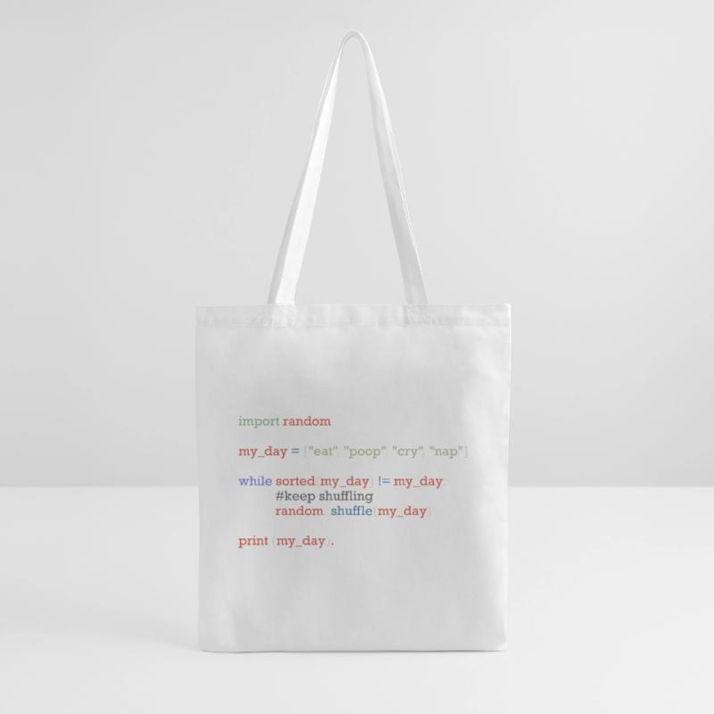 Drôle de code python sur la vie quotidienne, bébé Sac en tissu