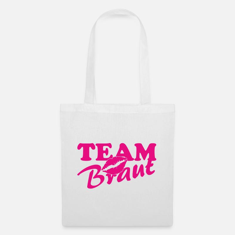 Équipe Brant Baiser à Lèvres Rose Néon - Sac en tissu - blanc