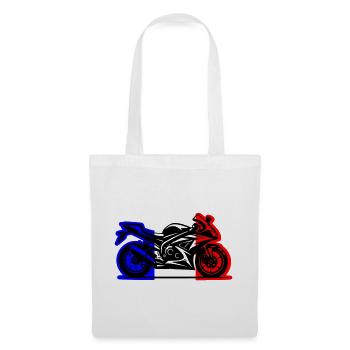 moto france 2026 - Sac en tissu - blanc - Devant