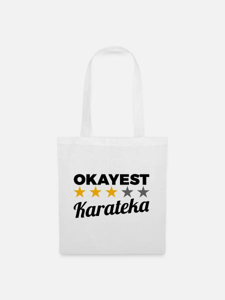 Lustiger Karateka - Stoffbeutel - Weiß