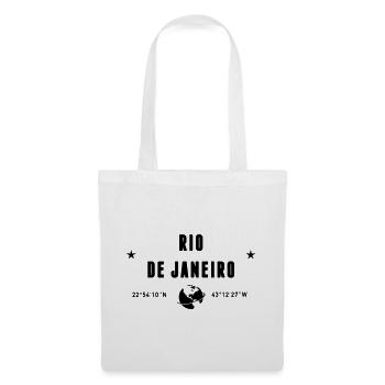 Rio De Janeiro Coordinates Earth - Tote Bag - white - Front