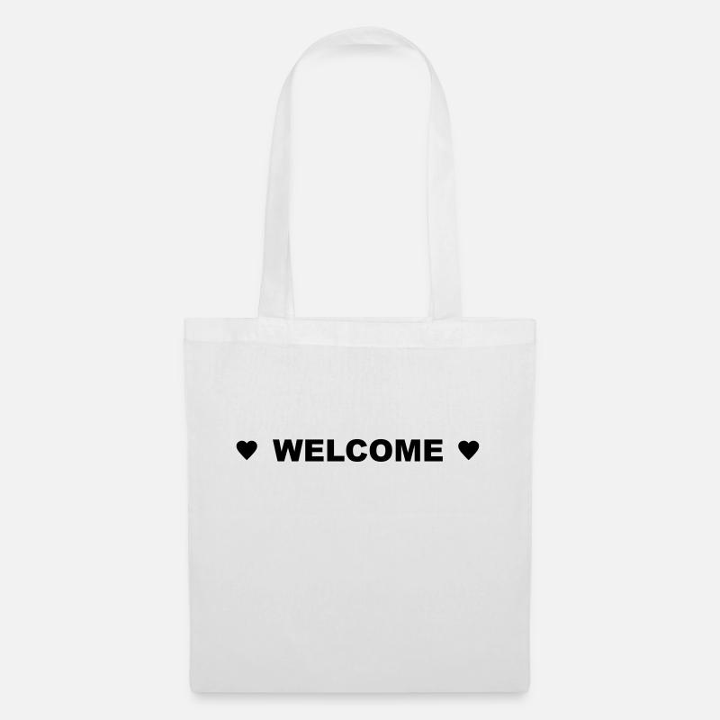 Welcome - Sac en tissu - blanc