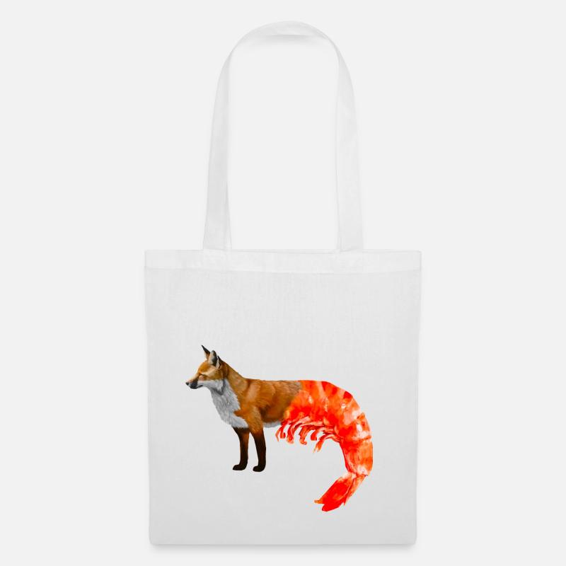 Fox-shrimp mixture - Tote Bag - white