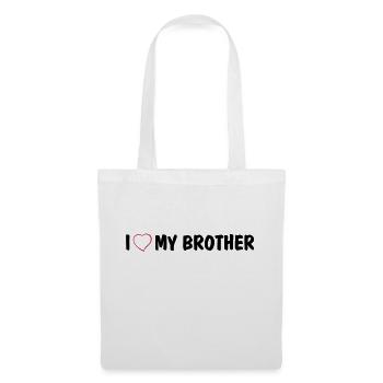 I love my brother - Tote Bag - white - Front