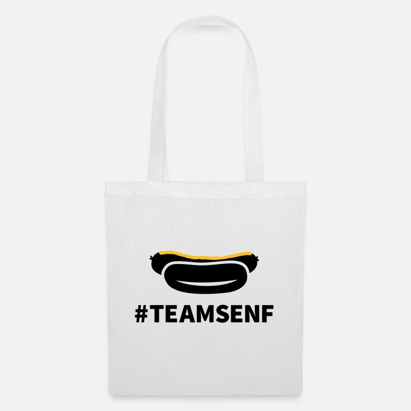 Team Senf - Stoffbeutel - Weiß