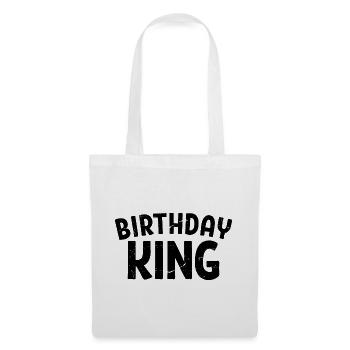 Birthday King - Cadeau de fête d’anniversaire cool pour hommes - Sac en tissu - blanc - Devant