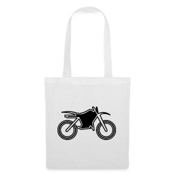 Illustration du logo du symbole Motocross Kids Symbol Emblème - Sac en tissu - blanc - Devant