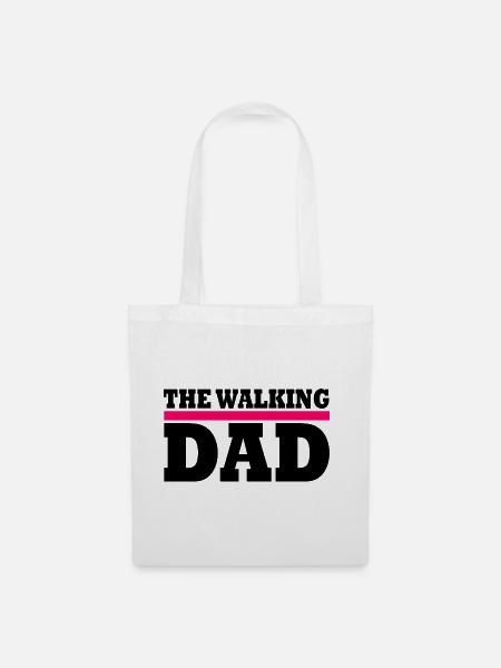 The walking dad - Stoffbeutel - Weiß