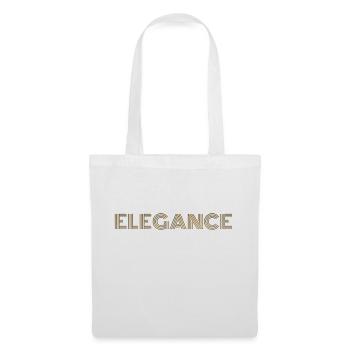 Elegance - Sac en tissu - blanc - Devant