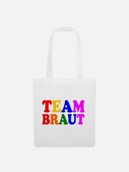 Team braut - Stoffbeutel - Weiß