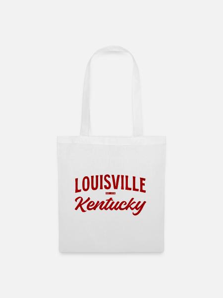 Louisville Kentucky Script - Stoffbeutel - Weiß